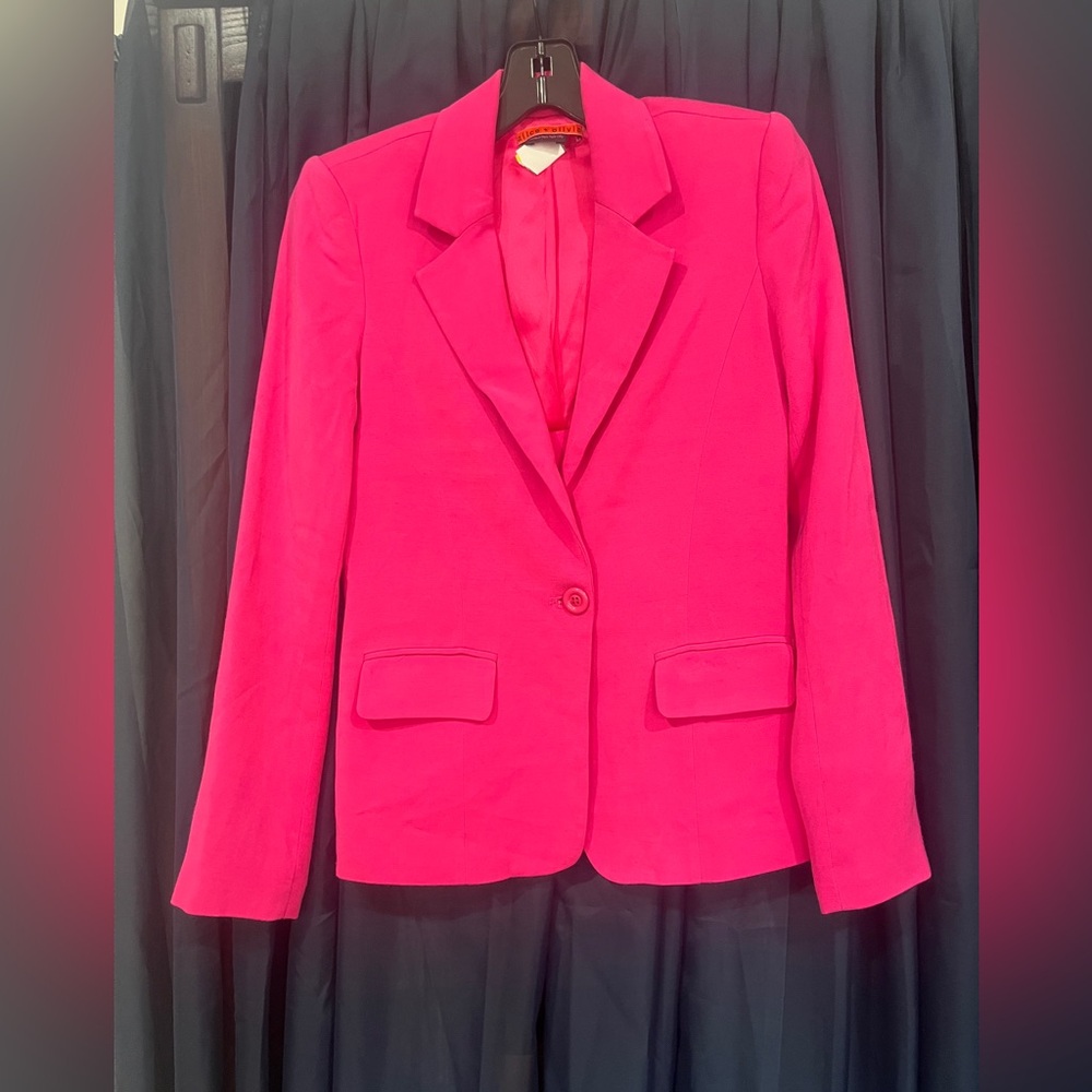 Alice + Olivia Vibrant Pink Blazer